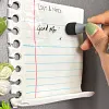 High-quality ceramic refrigerator magnets shaped like realistic sticky notes