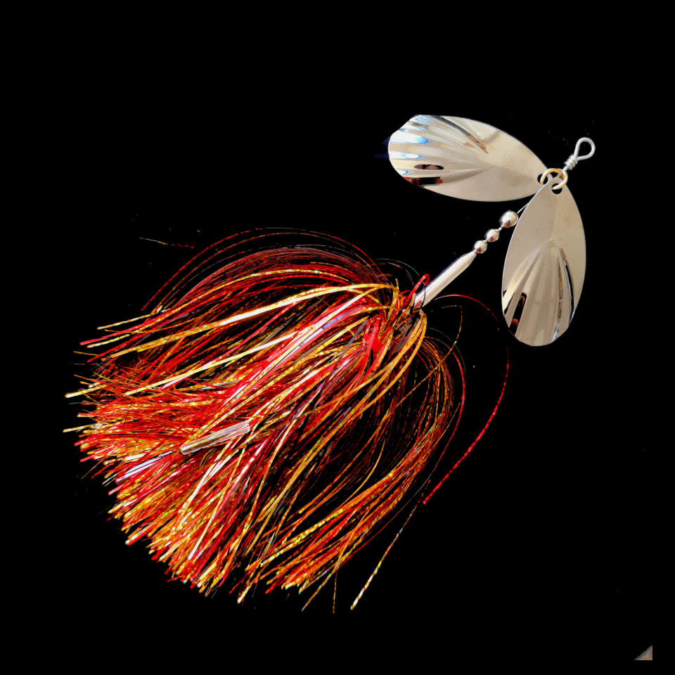 Buzzbait Metal Spinner Fishing Lure  22cm/45g Jig Spinner Bait Sequin Lure Jig Head Metal Spoons