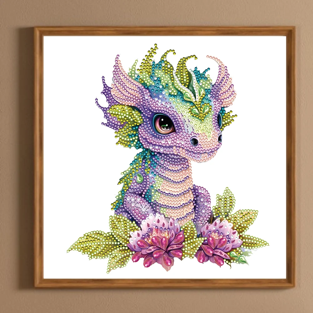 Diamond Painting - Partial Special Shaped Drill - Dragon(30*30cm)