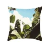 Green Plants Printed Home Living Creative Sofa Cushion Pillow Cover