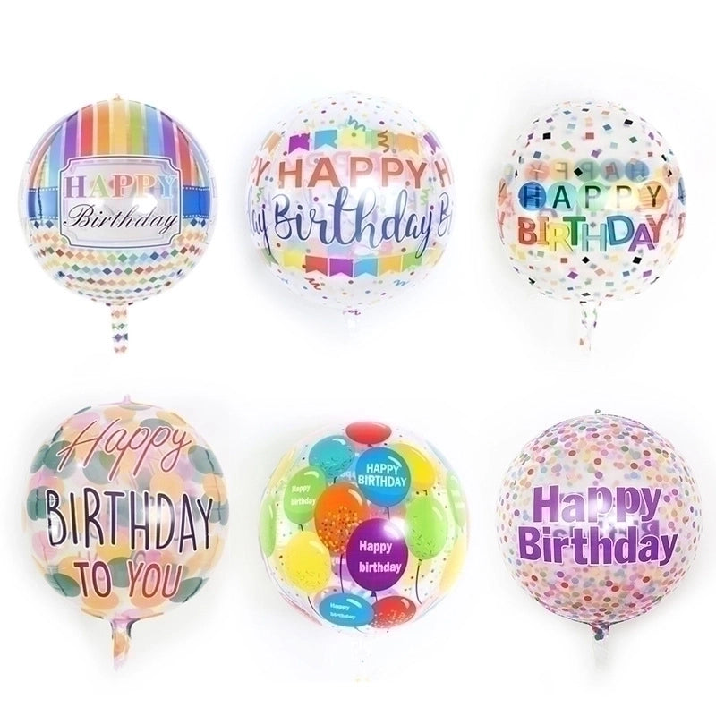 5 Pieces Birthday Letter Aluminum Film Party Balloon