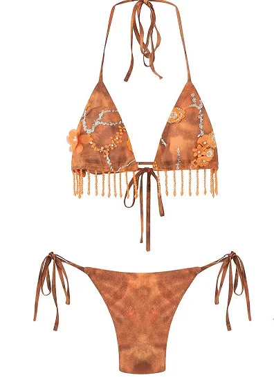 Nigikala Nigikala Women's Explosive Bikini Half-Dress Tuxedo Two-Piece