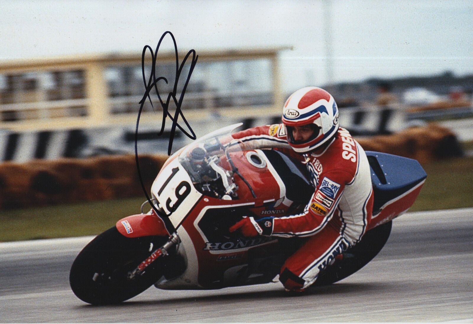 Freddie Spencer Hand Signed 12x8 Photo Poster painting Honda HRC MotoGP Legend 2.