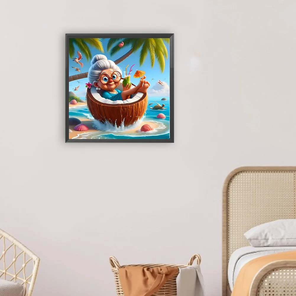 Diamond Painting - Full Round Drill - Grandma(Canvas|30*30cm)