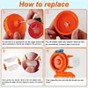 6Pcs Dispensing Valve Silicone Valve&Plastic Insert for Gatorade Gx Water Bottle