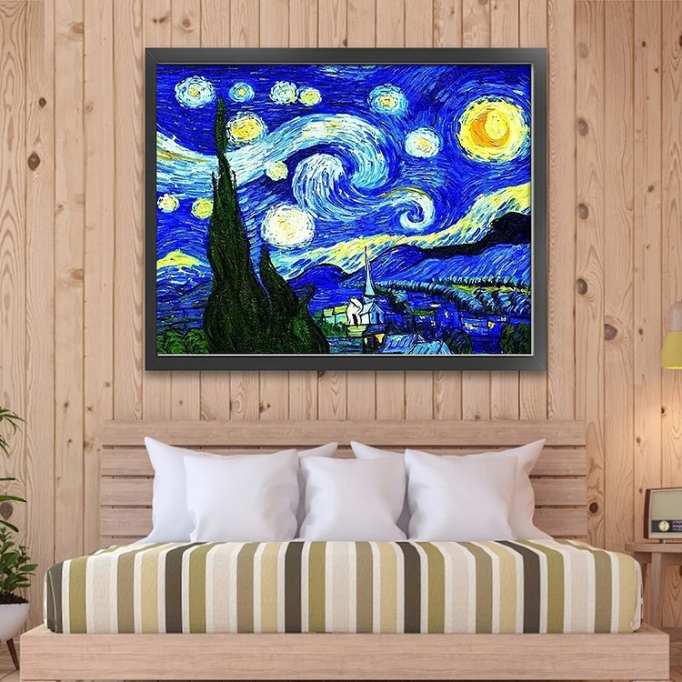 Van Gogh Starry Night 11CT (61*52CM) Stamped Cross Stitch