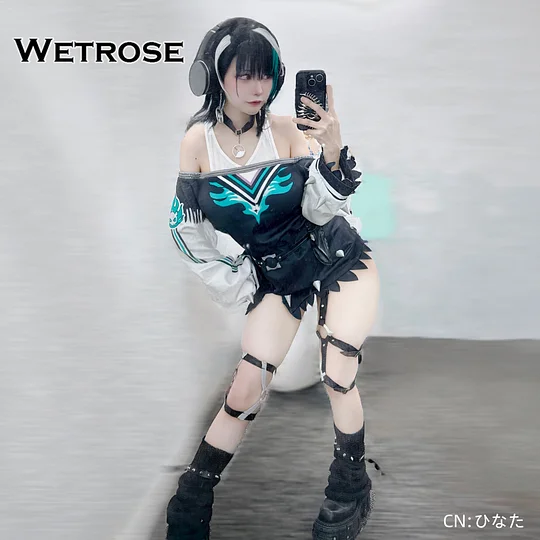 輪堂千速 コスプレ衣装 バーチャルYouTuber VTuber 輪堂千速 初期2D コスプレ衣装