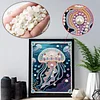 Diamond Painting-DIY Special Shaped Drill Pearl Painting Jellyfish(30x40cm)