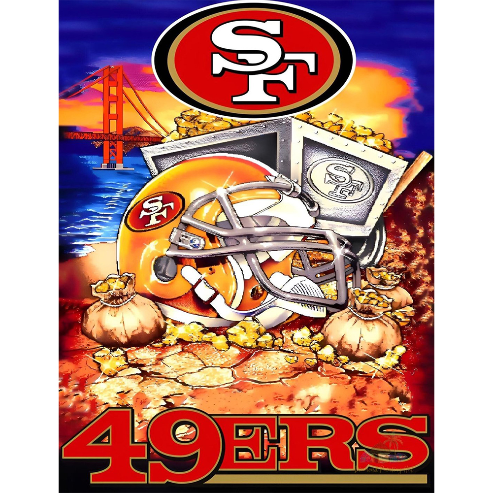 

NFL Football San Francisco 49ers - Round Drill Diamond Painting - 30*40CM, 501 Original