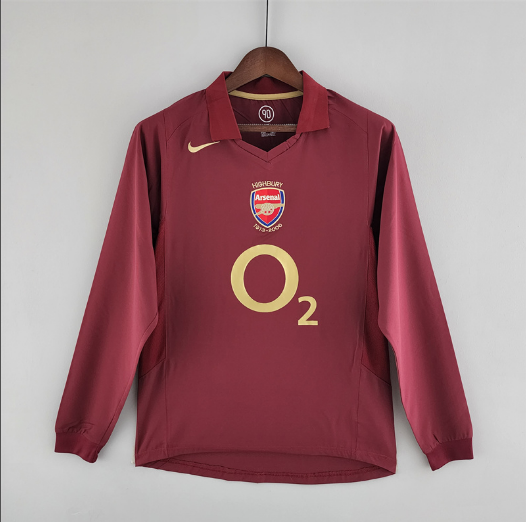 Retro 05/06 Arsenal Home Long Sleeve Thai version Football shirt 1:1