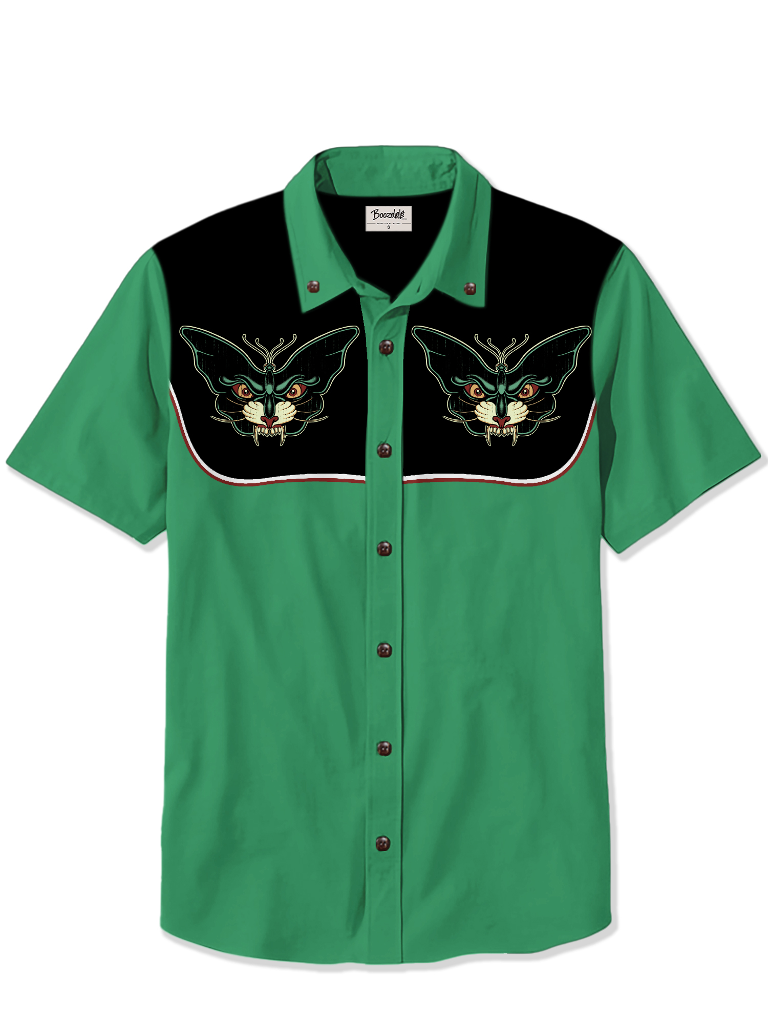 【Eastern Snuck X Boozelele】Butterfly Tiger- 100% Cotton Shirt