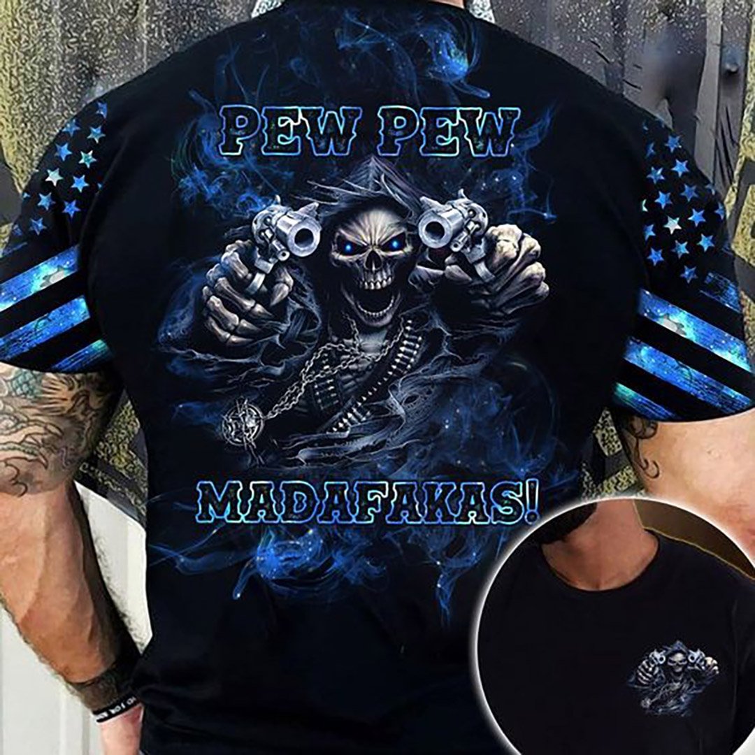 PEW PEW Skull Full Body Print