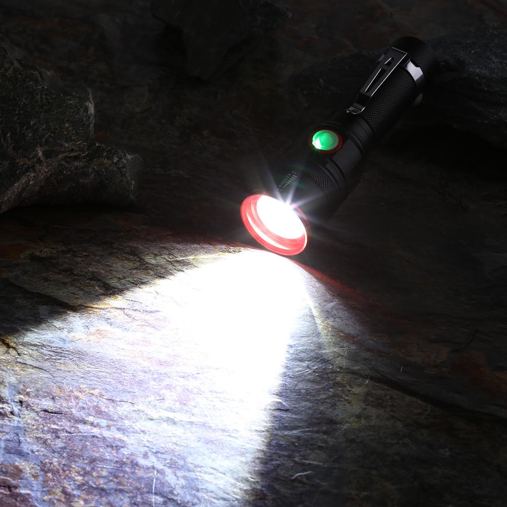 

Portable 3 Mode 6000LM Zoomable Micro USB Rechargeable T6 LED Flashlight, 501 Original