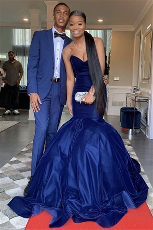 Bellasprom Amazing Men's Suits for Prom Navy Blue With Two Pieces