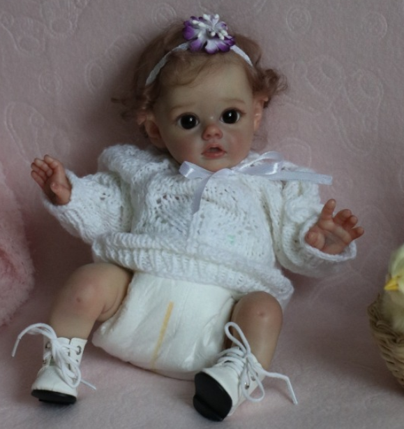  12 inch Deirdre Truly Reborn Baby Girl - RSDP-Rebornbabypuppen-Rebornbabypuppen.de