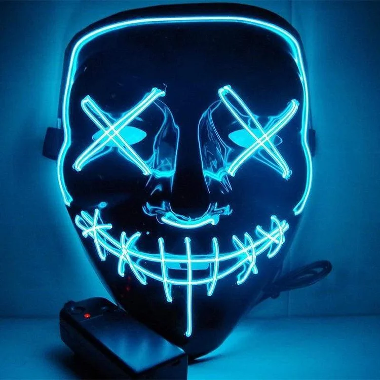 LED Halloween Costume Mask