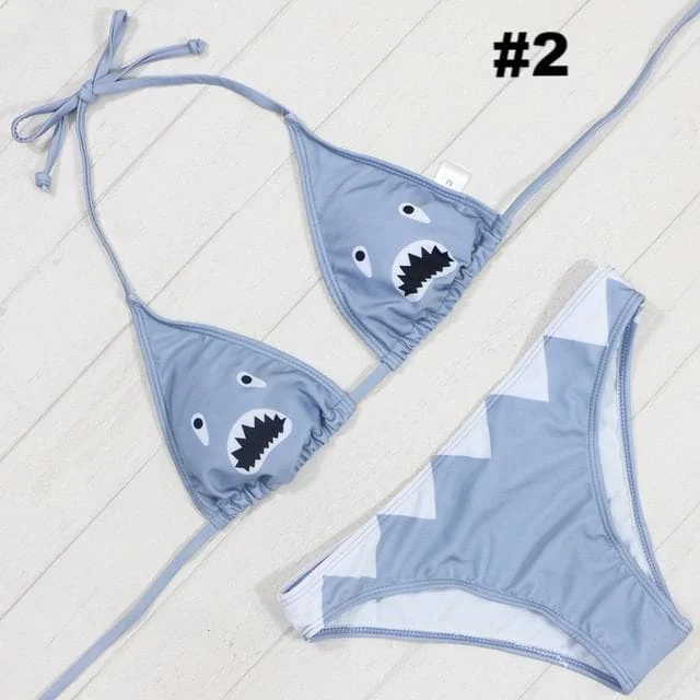 Cartoon Cat Bikini Sets Beach Swimwear SP1710142