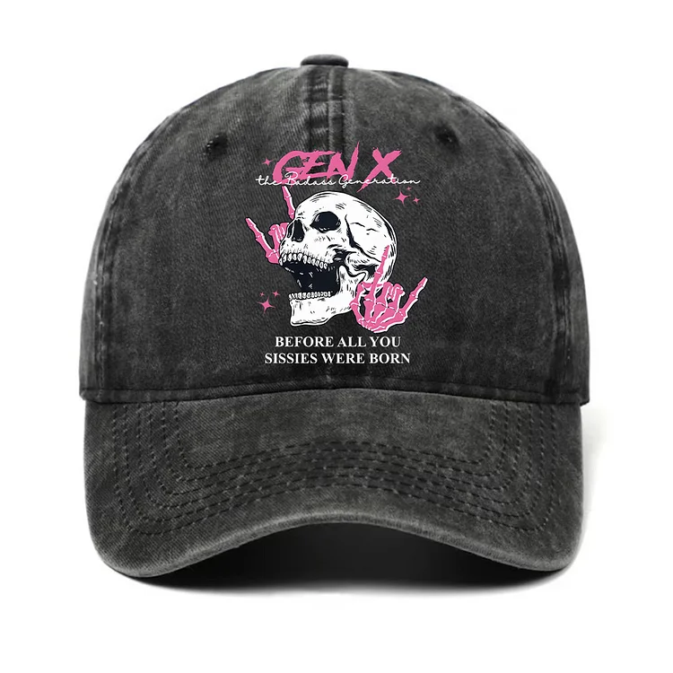 Custom Year Badass Generation X Hat, Custom Year Of Birth Hat