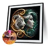 Diamond Painting-DIY Full Round Drill Beauty and Tiger