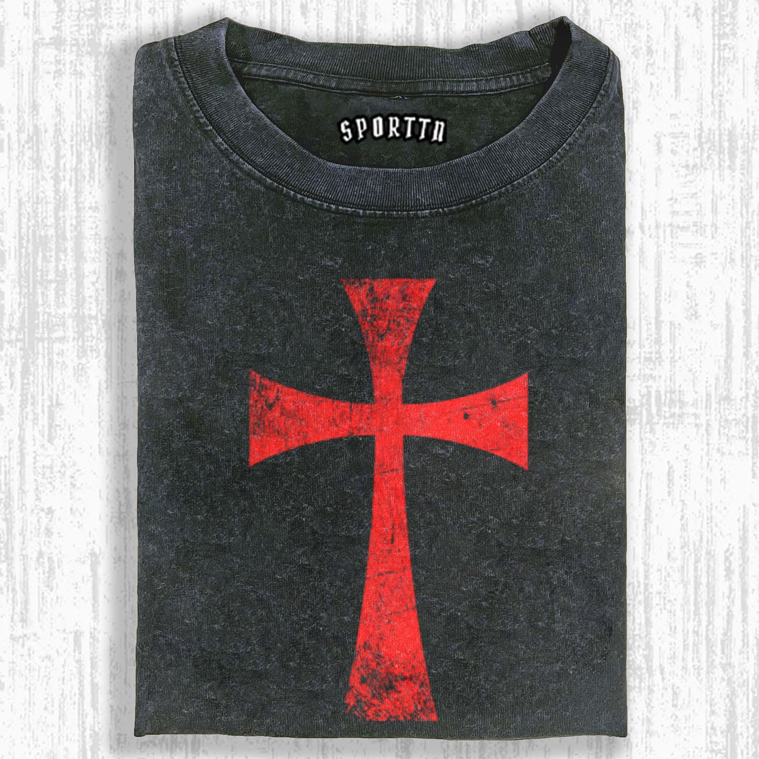 KNIGHTS TEMPLAR CROSS VINTAGE T-SHIRT