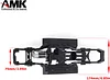 AMK 313mm Wheelbase Nylon Chassis Frame Car Body with 2-Speed Transmission 35T 550 Motor for 1/10 RC Crawler Axial SCX10 TRX4 D90 (DIY+Axles)