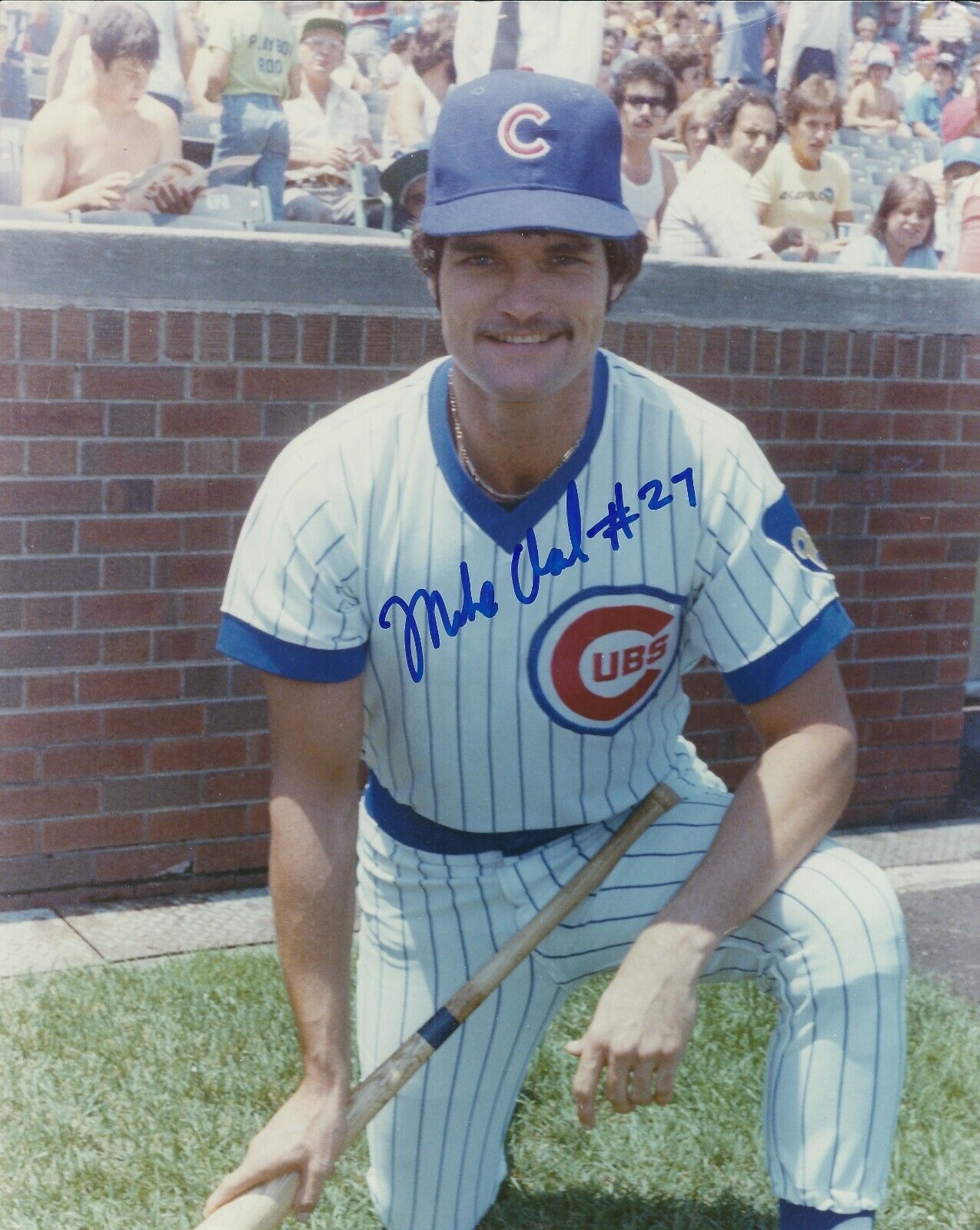 Signed 8x10 MIKE VAIL Chicago Cubs Autographed Photo Poster painting - COA