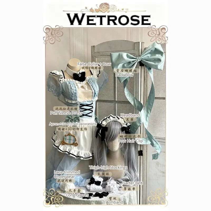 [Wetrose] In Stock Goddess of Victory: Nikke Cinderella Maid Game Outfit Cosplay Costume