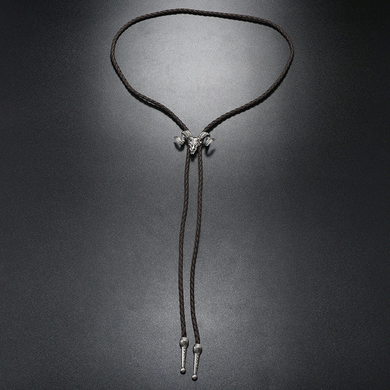 Casual Geometric Pu Leather Alloy Unisex Bolo Tie Necklaces
