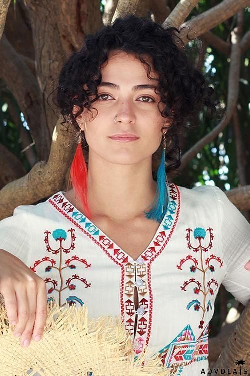 Peacock Feather Earring