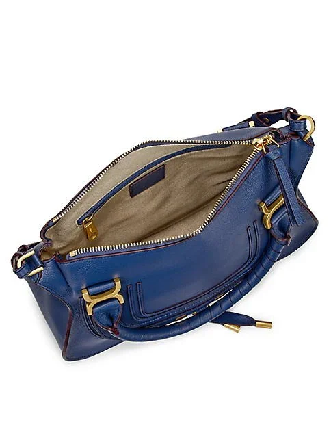 Chlo&eacute; Medium Marcie Leather Satchel bag