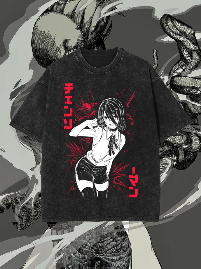 REZE VINTAGE TEE (SINGLE SIDE) | CHAINSAW MAN