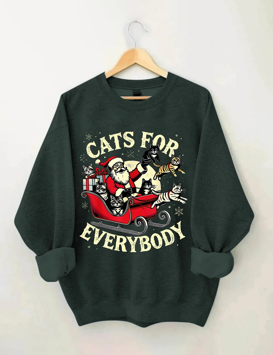 Christmas Cats For Everybody Sweatshirt