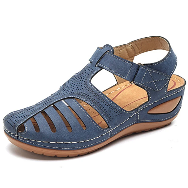 Qengg New Women's Sandals Premium Orthopedic Bunion Corrector Flats Casual Soft Sole Beach Wedge Vulcanized Shoes Zapatillas De Mujer