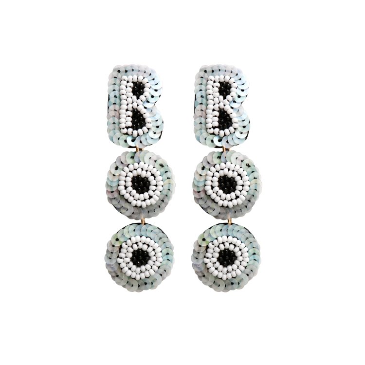 Halloween Boo Handmade Beads Earrings