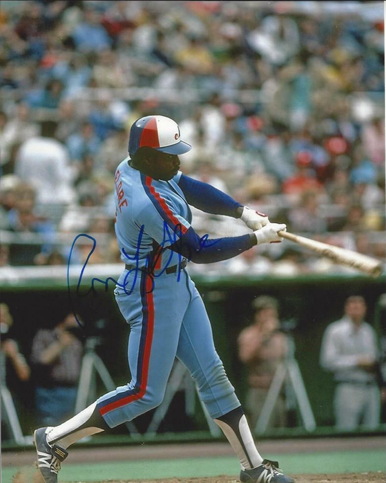 Ron LeFlore autographed 8x10 Montreal Expos   #2