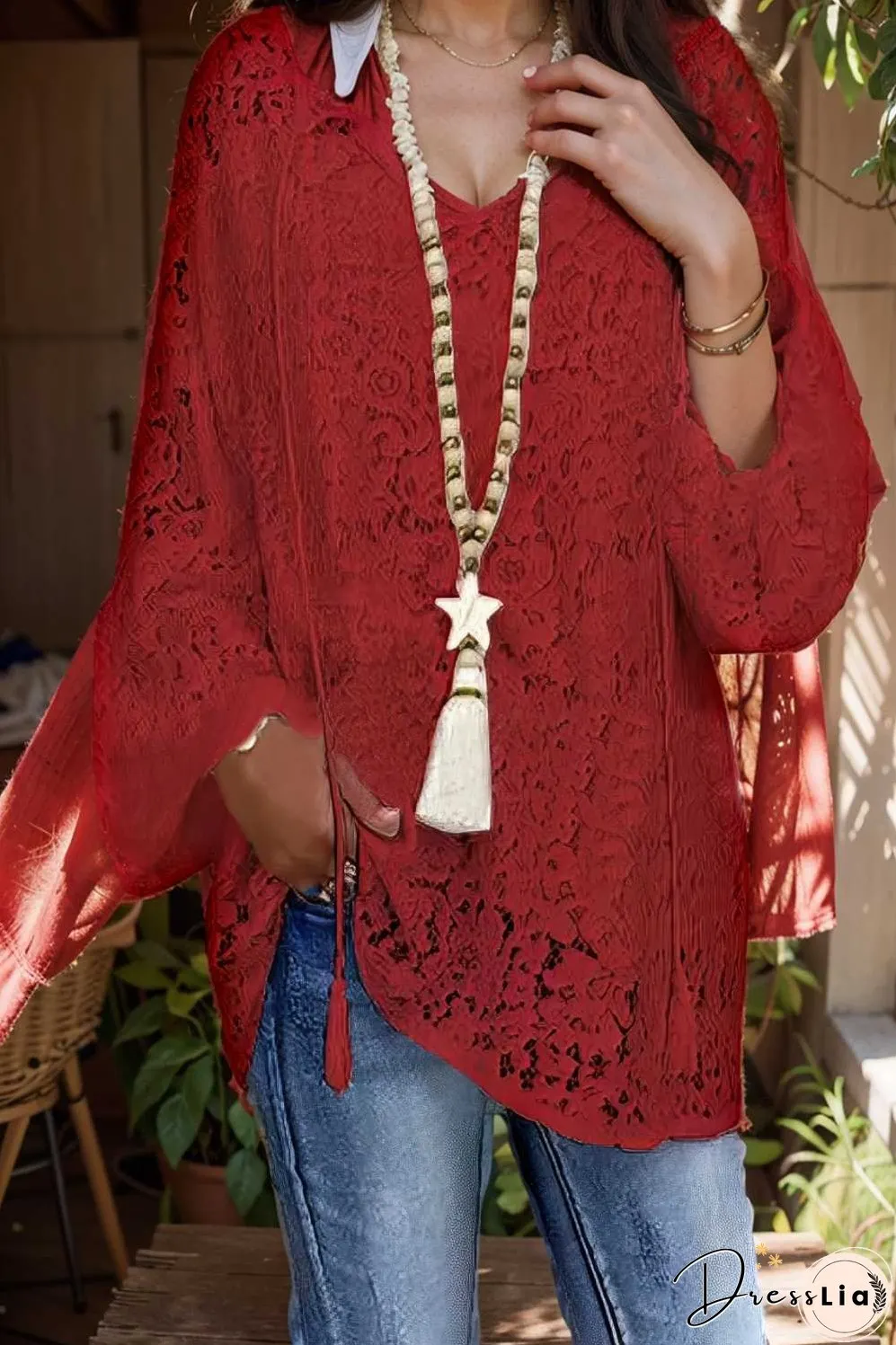 women s blouse white floral lace long sleeve daily vacation streetwear elegant casual v neck plus size l