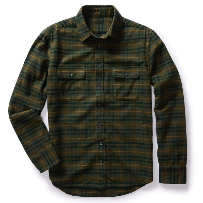 Men's 7 oz Check Flannel Breast Pocket Shirt