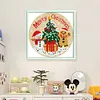 Christmas Snowman-11CT Stamped Cross Stitch 24*24cm/9.45*9.45in