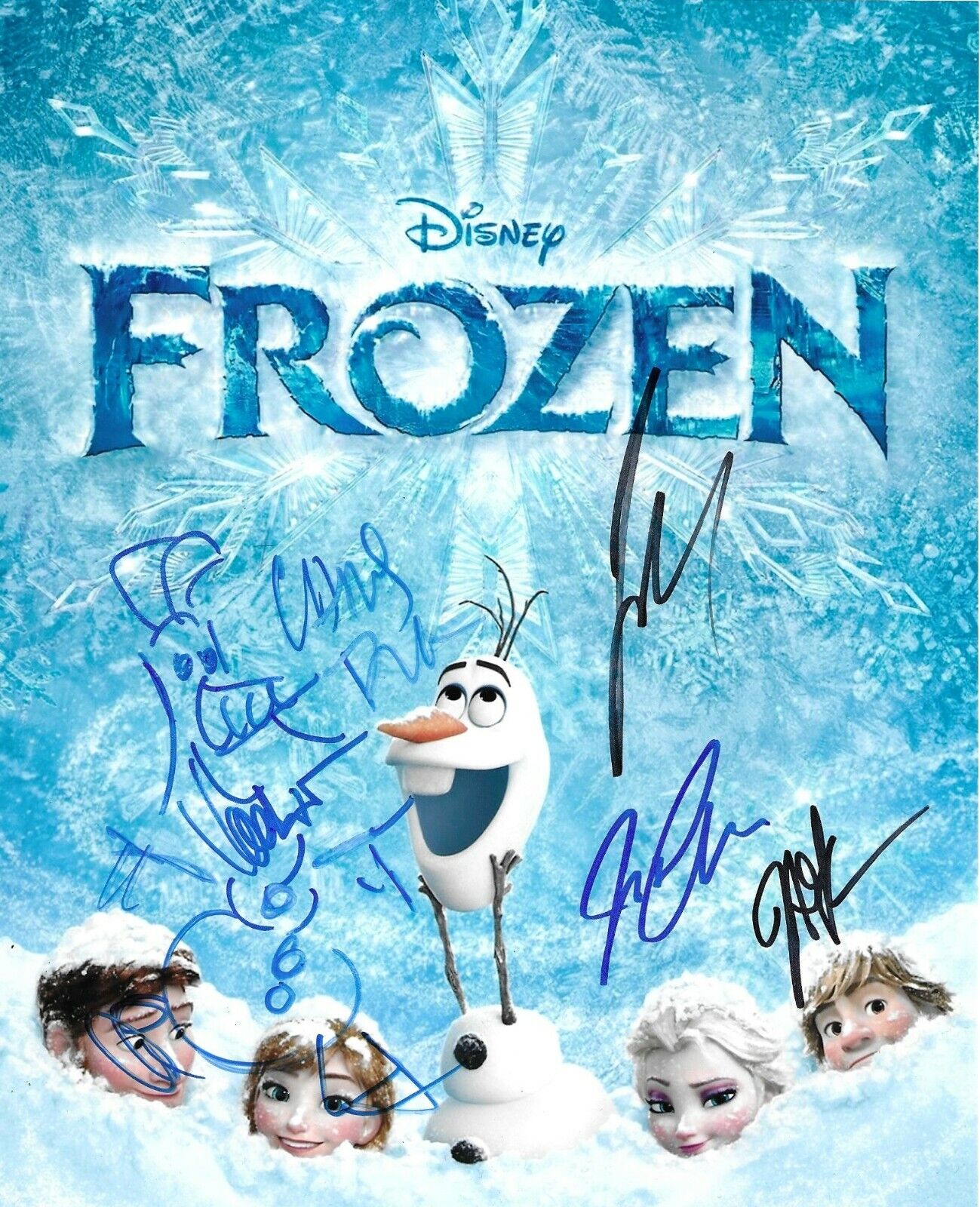 Josh Gad /Jonathan Groff/ Directors Signed Frozen 10x8 Photo Poster painting AFTAL