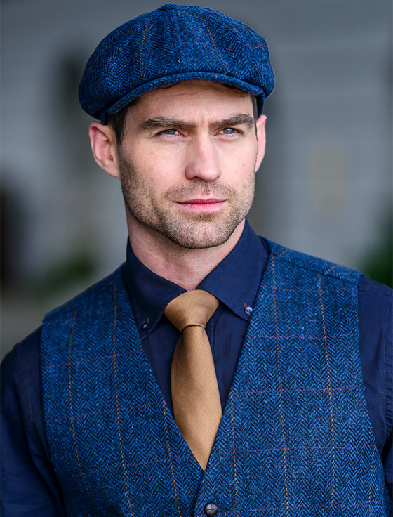 8 PANEL DRIVING CAP - DENIM