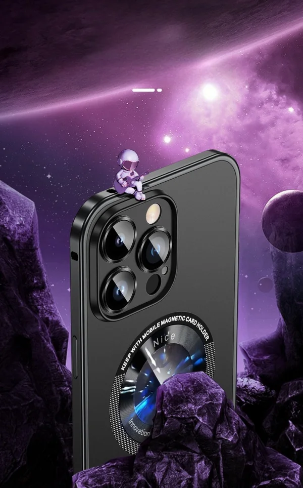 Metal Frame Elastic Buckle iphone All-inclusive Anti-fall Mobile Phone Case