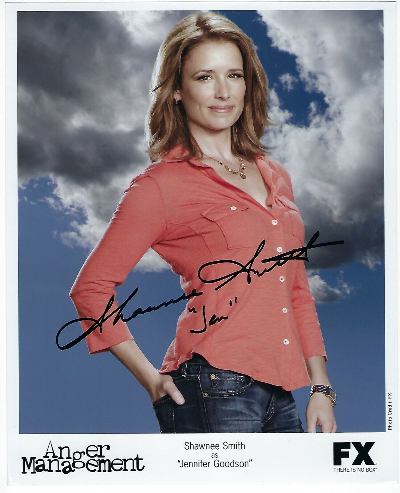 Shawnee Smith - Anger Management signed Photo Poster painting