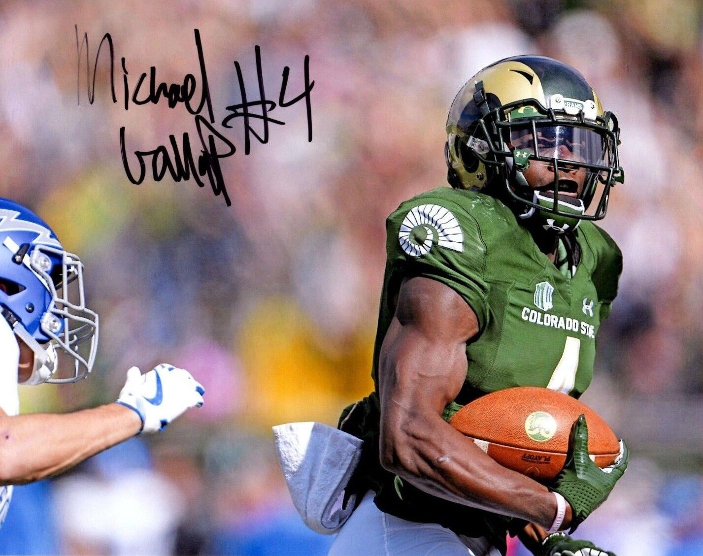 Michael Gallup Colorado State Rams signed autographed 8x10 football Photo Poster painting e