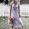 Solid Color Button Fly Daily Casual Dresses