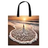 Beach Girl-11CT DIY Stamped Cross Stitch Shopping Bag 40*40cm