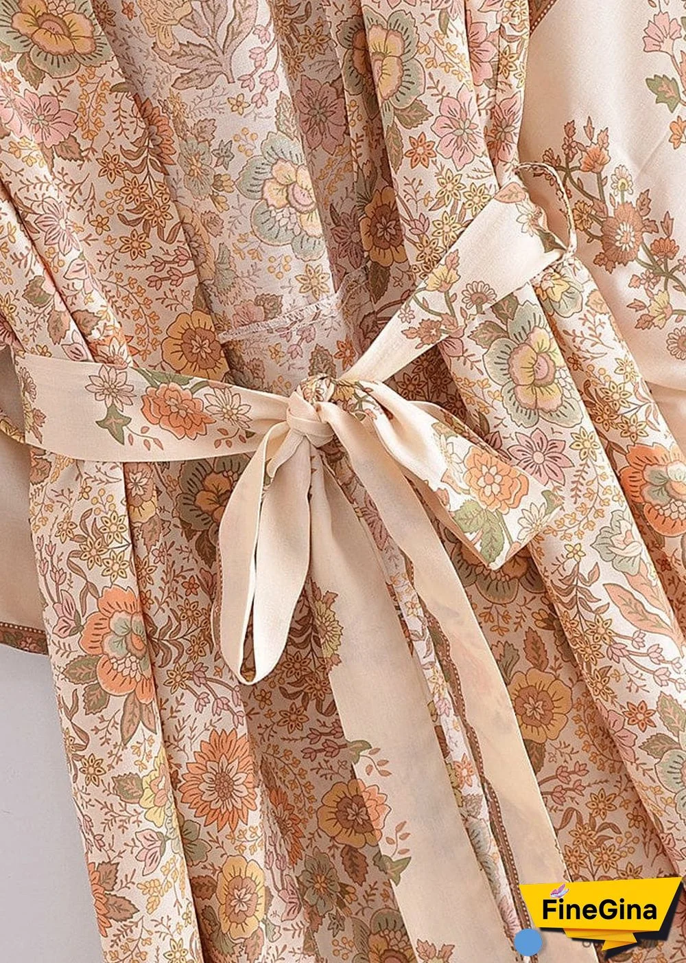 Women's Chic Rumour Midi Boho Kimono Dress