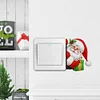 4Pcs DIY Santa Claus Diamond Painting Acrylic Wall Switch Sticker