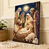 Praying Framed Pearl Painting Kit 30x40cm for Adults