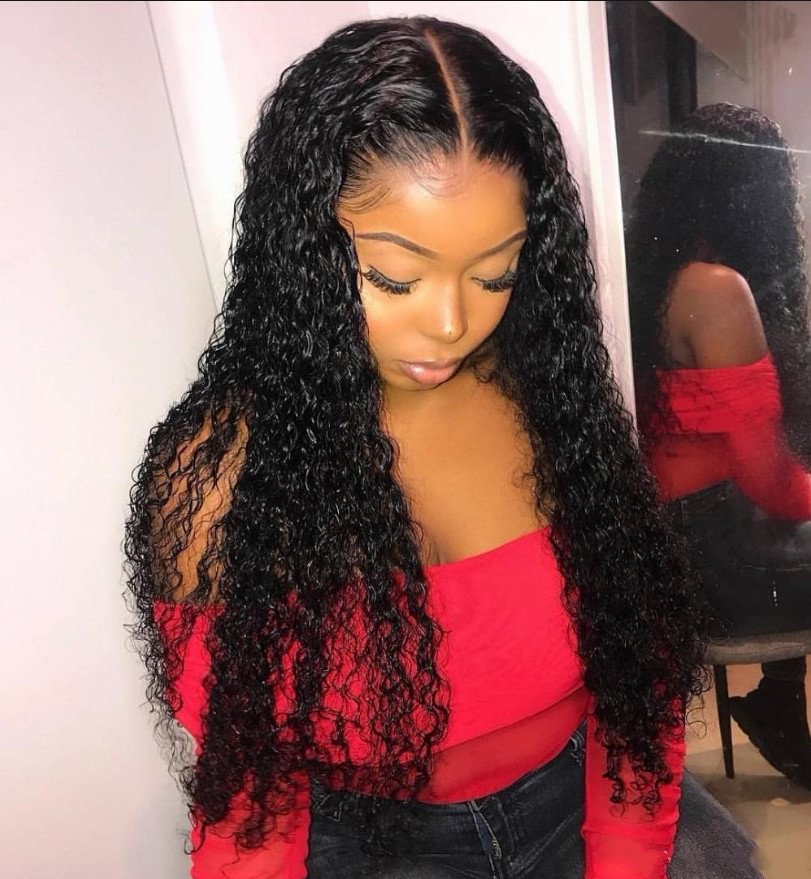 African Wigs Europe and The United States Female Long Curly Hair High Temperature Silk Chemical Fiber Head Cover-Hoverseek