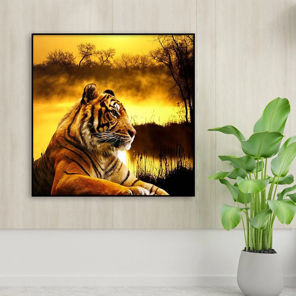 Diamond Painting - Full Round Drill - Tiger(30*30cm)